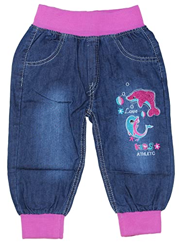 Sotala Mädchen Aladin Kinderjeans Hose 98 Delfine von Sotala