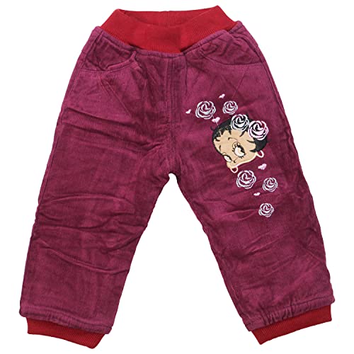 Sotala Mädchen Cordhose Kordhose Kinderhose Thermohose Hose mit Fleece Winterhose 110 Rot von Sotala