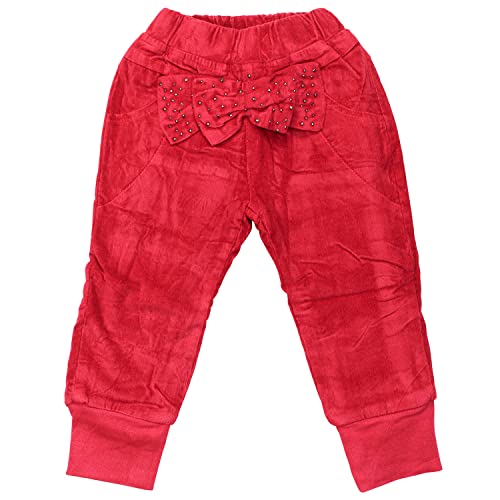 Sotala Mädchen Cordhose Kordhose Kinderhose Thermohose Hose mit Fleece Winterhose 110 Rot von Sotala