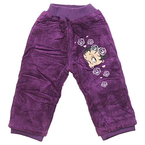 Sotala Mädchen Cordhose Kordhose Kinderhose Thermohose Hose mit Fleece Winterhose 98 Lila von Sotala