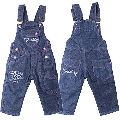 Sotala Mädchen Kinder Jeans Latzhose Kinderjeans Thermohose Thermojeans Latzjeans von Sotala