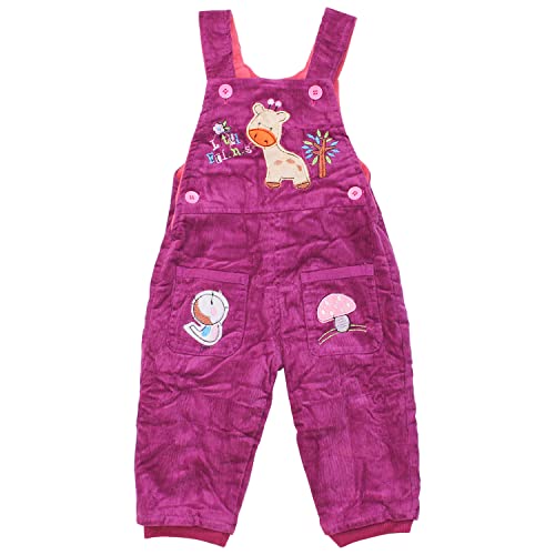 Süße Mädchen Cordhose Kordhose Thermohose mit Fleece Träger Latzhose Winterhose 104 Helllila von Sotala