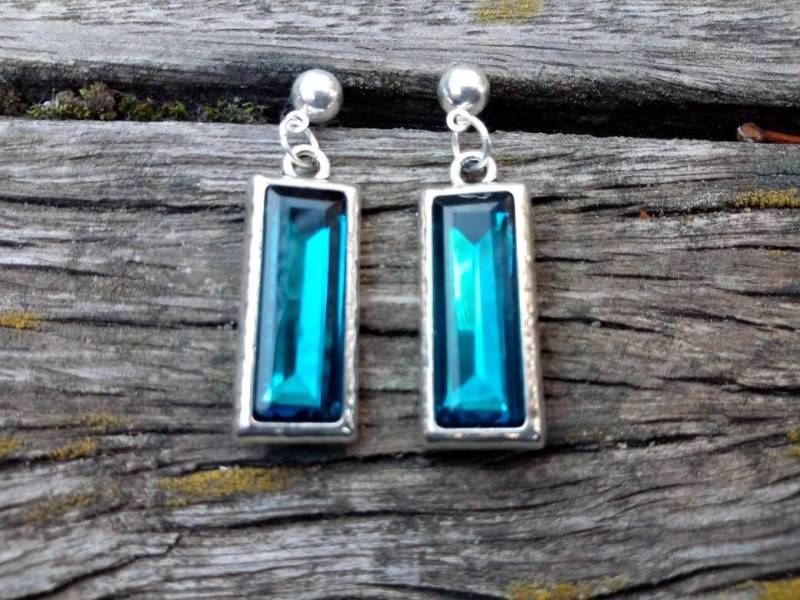 Lange Ohrringe Leder Frau Mit Silber - Und Kristallperlen | Handgemacht Stil Uno De 50 Antiallergisch Schmuck Damen Lange Ohrringe Leder Frau Mit Silber - Und Kristallperlen | Handgemacht Stil Uno De 50 Antiallergisch Schmuck Damen von SouLinSilver