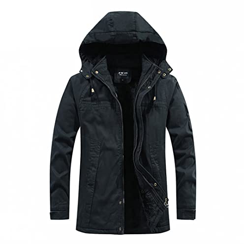 Dicke Winterjacke Herren Parka Winddicht Herren Kleidung Schneetrage Oberbekleidung Kleinkind Mantel Militär Casual Warm Kapuzenjacke Herren von Souchi