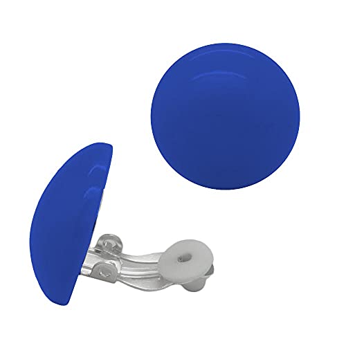 Soul-Cats 1 Paar Ohrclips Ohrringe Clips Plastik viele Farben Pastell, Farbe: blau von Soul-Cats