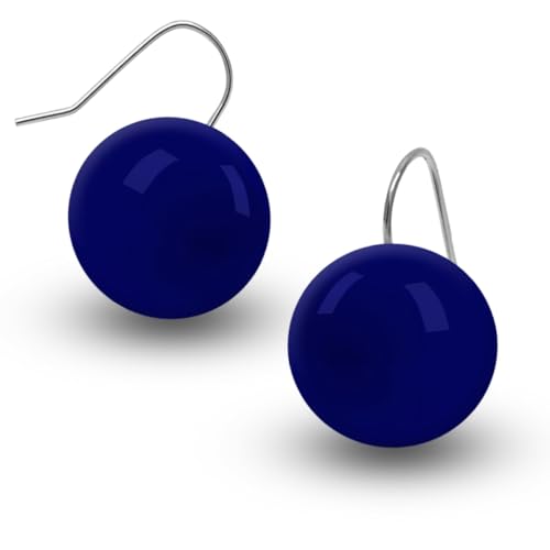 Soul-Cats 1 Paar Kugel Ohrringe aus Acryl für Damen, Mädchen in der Farbe: blau von Soul-Cats