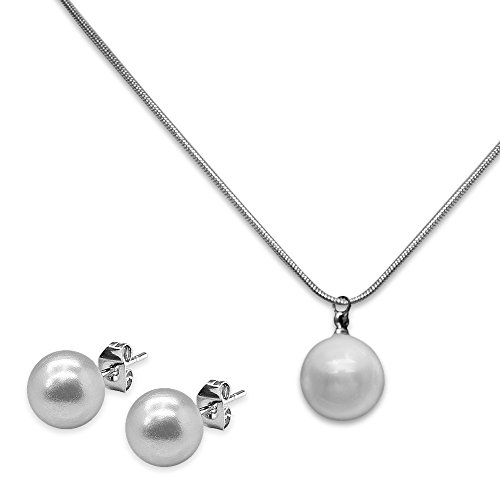 Soul-Cats 1 Set o. einzeln Perlenkette mit Perlenohrsteckern Kette Ohrstecker Perle Anhänger, Auswahl:Set Kette & Ohrstecker Soul-Cats 1 Set o. einzeln Perlenkette mit Perlenohrsteckern Kette Ohrstecker Perle Anhänger, Auswahl:Set Kette & Ohrstecker von Soul-Cats