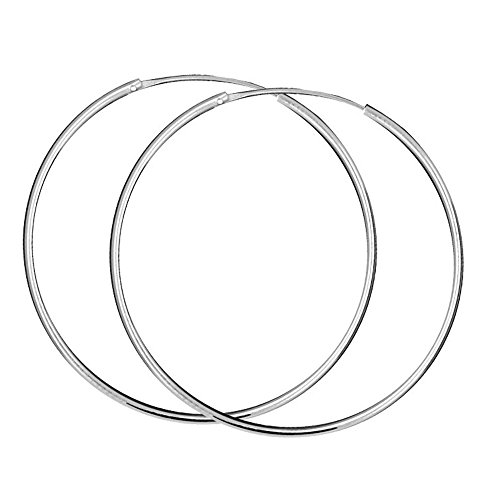 Soul-Cats Creolen aus 925 echt sterling Silber, Durchmesser: 40 mm von Soul-Cats