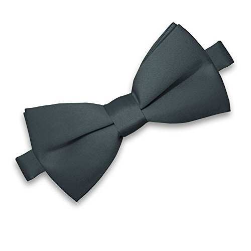 Soul-Cats Kinder Fliege vorgebunden verstellbar Hochzeit Kommunion Jugendweihe, Farbe: dunkelgrau von Soul-Cats