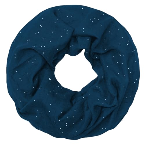 Soul-Cats Loop-Schal/Halstuch mit Glitzer in der Farbe petrol von Soul-Cats