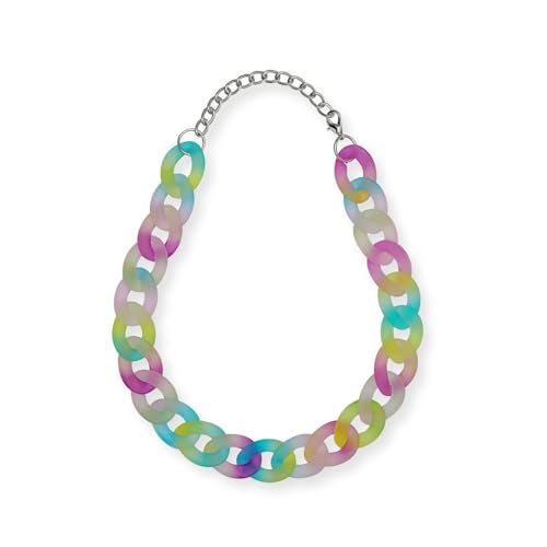 Soul-Cats Statement Choker Halskette bunt riesig oversized Panzerkette Gliederkette Vintage, Variante 3 Soul-Cats Statement Choker Halskette bunt riesig oversized Panzerkette Gliederkette Vintage, Variante 3 von Soul-Cats