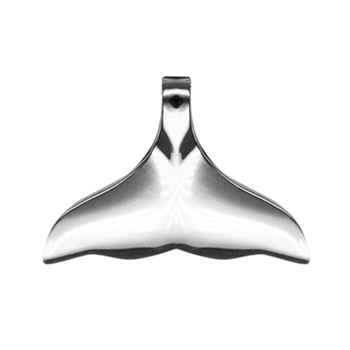 Soul-Cats echt 925 Silber Walflosse Anhänger mit Kette Halskette Delfin Fisch Flosse, Anhänger ohne Kette von Soul-Cats