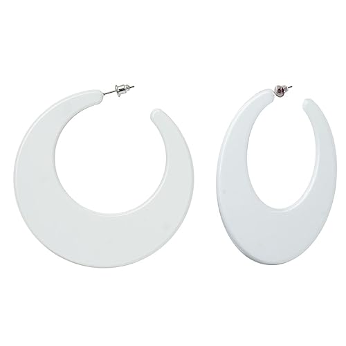 Soul-Cats große Vintage Statement Creolen Ohrringe in der Farbe weiß von Soul-Cats