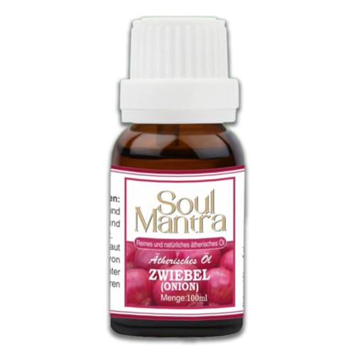 Soul Mantra Zwiebelätherisches Öl 100 ml. Wird in der Diffusor-Therapie, Hautpflege, Kerzen, Bad, Aromatherapie und Haarpflege verwendet. von Soul Mantra