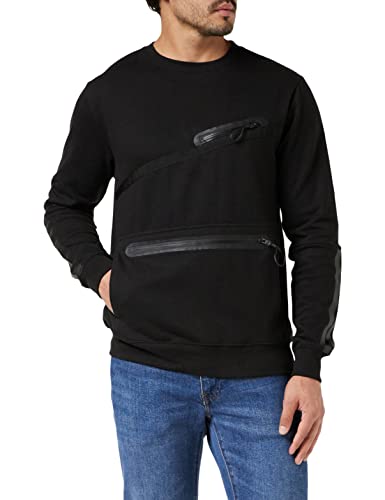 Soul Star Herren FUSCUS Sweatshirt, Schwarz (Schwarz 131416), M von Soul Star