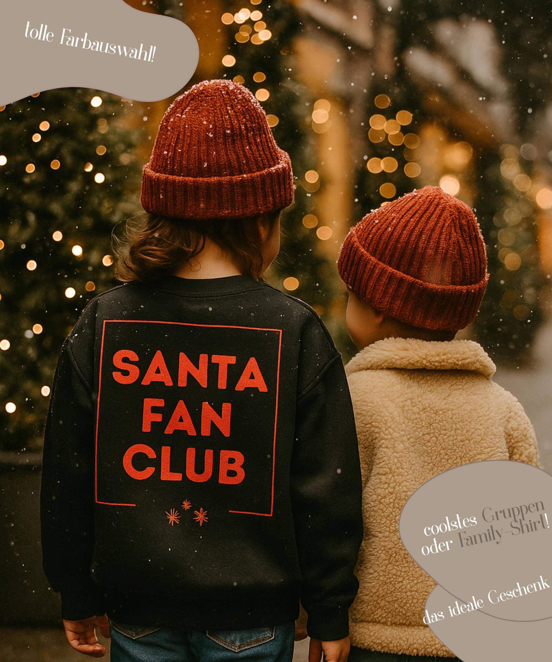 Weihnachtsshirt Kinder Santa Fan Club Shirt Weihnachtspulli, Familienshirt, Weihnachtsgeschenk Frauen, Weihnachten, Claus von SoulAessentials