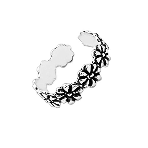Soul-Cats 1 Stk. trendiger Zehenring 925 Sterling Silber Zehenring versch. Designs verstellbar, Modell: Modell 4 von Soul-Cats