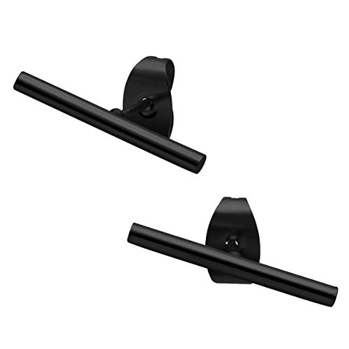 Soul-Cats 1 Paar Stäbchen Ohrstecker in der Farbe Schwarz von Soul-Cats