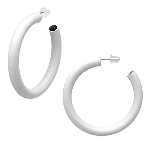 Soul-Cats 1 Paar klassische Creolen in weiß für Damen, Auswahl: klein Soul-Cats 1 Paar klassische Creolen in weiß für Damen, Auswahl: klein von Soul-Cats