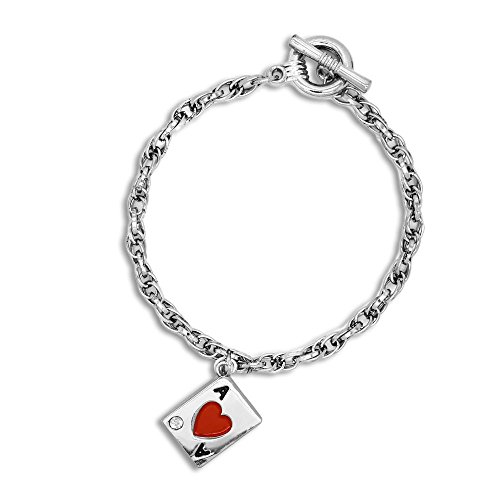 Soul-Cats Ketten Armband Bettelarmband mit Anhänger Kreuz Ass Herz Pistole silbern, Modell 2 von Soul-Cats