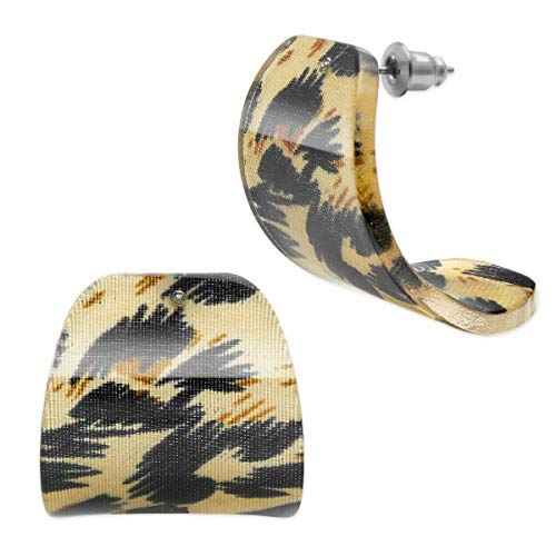 Soul-Cats 1 Paar Ohrstecker Leopard Animal Print, Farbe: braun von Soul-Cats