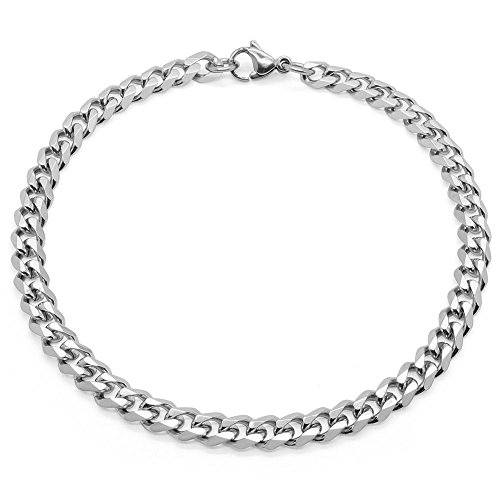 Soul-Cats Armband/Armkette aus Edelstahl für Männer in Silber, Größe: 5 mm von Soul-Cats