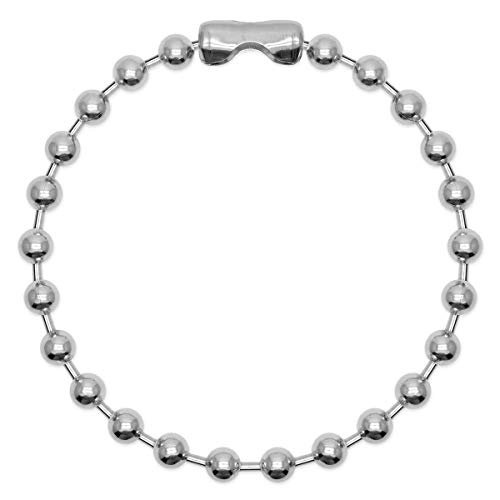 Soul-Cats extra Dicke Kugelkette/Statementkette aus Edelstahl in Silber, Länge: 45 cm von Soul-Cats