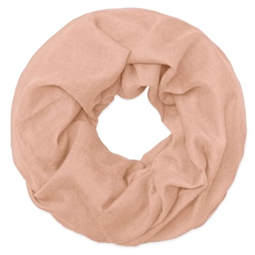 Soul-Cats klassischer, leichter und einfarbiger Loop-Schal in der Farbe: rosa von Soul-Cats