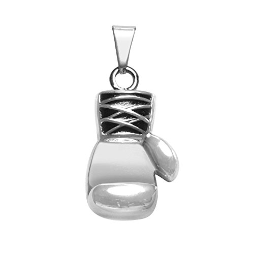 Soul-Cats Anhänger Boxhandschuh Königskette Boxen Ali Kette Edelstahl, Farbe: ohne Kette;Länge: nur Anhänger von Soul-Cats