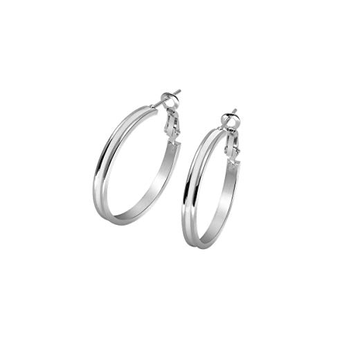 Soul-Cats 1 Paar Edelstahl Creolen in versch. Größen silber weiß für Damen, Größe: Ø 3 cm Soul-Cats 1 Paar Edelstahl Creolen in versch. Größen silber weiß für Damen, Größe: Ø 3 cm von Soul-Cats