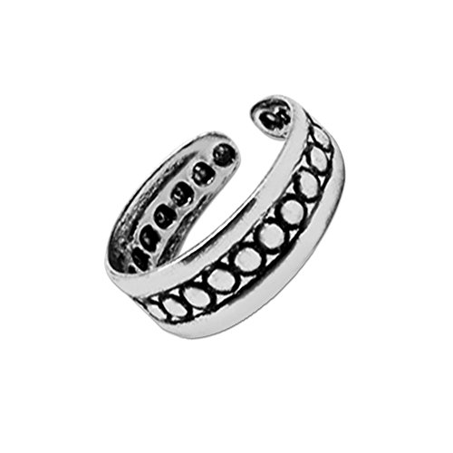 Soul-Cats 1 Stk. trendiger Zehenring 925 Sterling Silber Zehenring versch. Designs verstellbar, Modell: Modell 7 von Soul-Cats