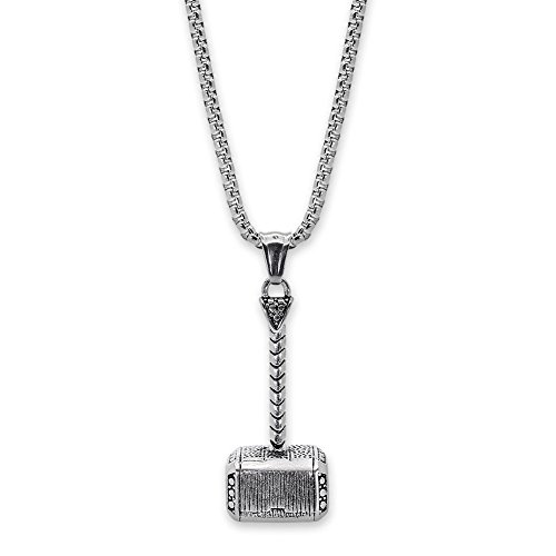 Soul-Cats Anhänger Thorshammer Mjölnir Edelstahl-Kette Hammer, Kettenlänge: Kette 60 cm Soul-Cats Anhänger Thorshammer Mjölnir Edelstahl-Kette Hammer, Kettenlänge: Kette 60 cm von Soul-Cats