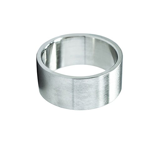 SoulCats Ein Ring Edelstahl Silber zeitlos muster schlicht schwarz, Größe: 21 mm;Modell: Modell 2 von SoulCats