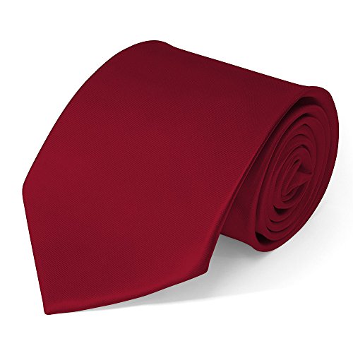 SoulCats Klassische Krawatte inkl. Anleitung - viele Farben Satin Schlips Herren, Größe: 8 cm;Farbe: Bordeaux von SoulCats