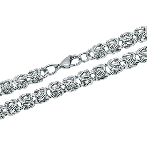 Soul-Cats Königskette Edelstahlkette Armband einzeln oder im Set, Größe: 8 mm;Auswahl: Kette 55 cm von Soul-Cats