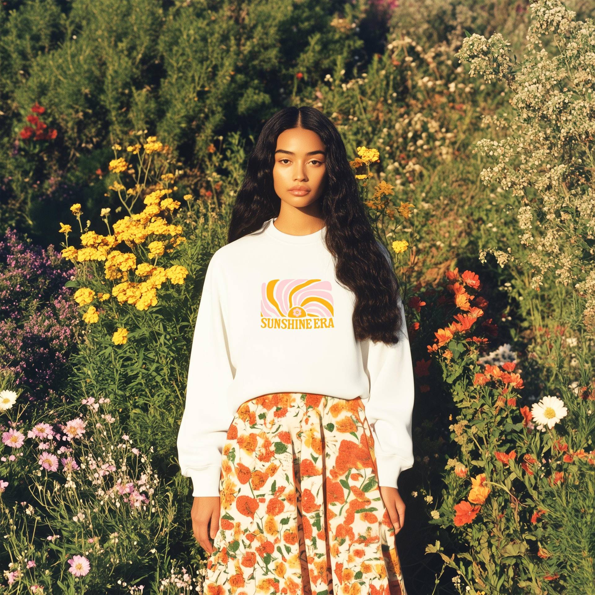 Retro "Sunshine Era" Sweatshirt Gildan 18000 Vintage Sweater Unisex Cozy Pullover Nostalgie Geschenk Idee von SoulDesignsAnnabel