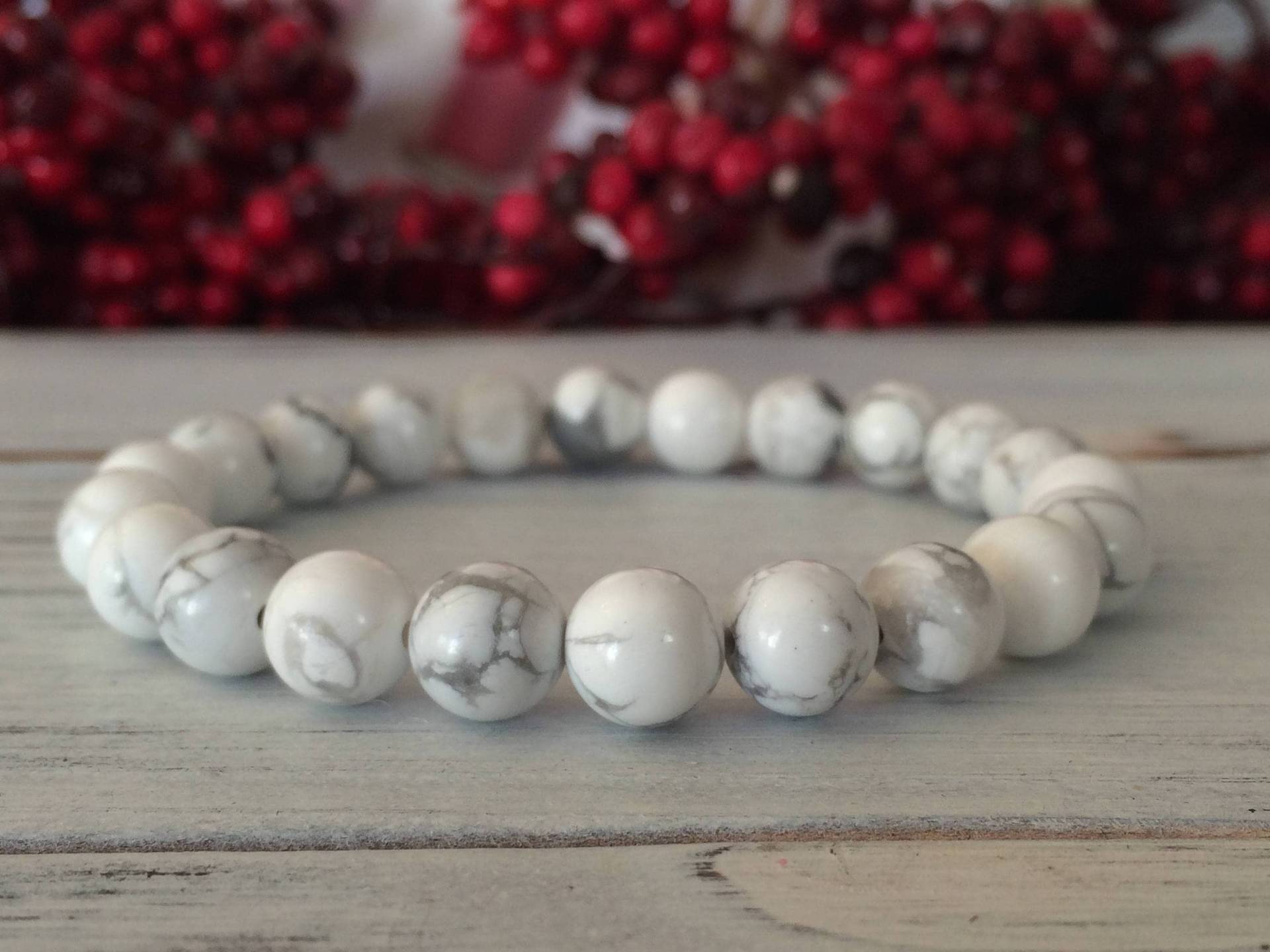 8 Mm A Grade Howlith Armband, Stapelarmband, Handgelenk Mala Perlen, Heilsteine Für Beruhigung, Pflege, Spirituelles Bewusstsein, Meditation 8 Mm A Grade Howlith Armband, Stapelarmband, Handgelenk Mala Perlen, Heilsteine Für Beruhigung, Pflege, Spirituelles Bewusstsein, Meditation von SoulInspiredCo