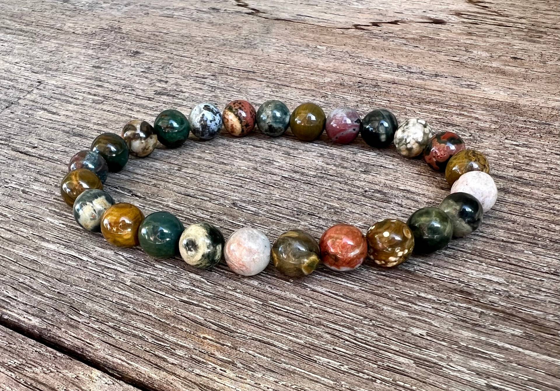 8 Mm Aa Ocean Jaspis Armband, Beruhigende Essenz Des Ozeans, Stressabbau, Pflege, Aura Reinigung 8 Mm Aa Ocean Jaspis Armband, Beruhigende Essenz Des Ozeans, Stressabbau, Pflege, Aura Reinigung von SoulInspiredCo