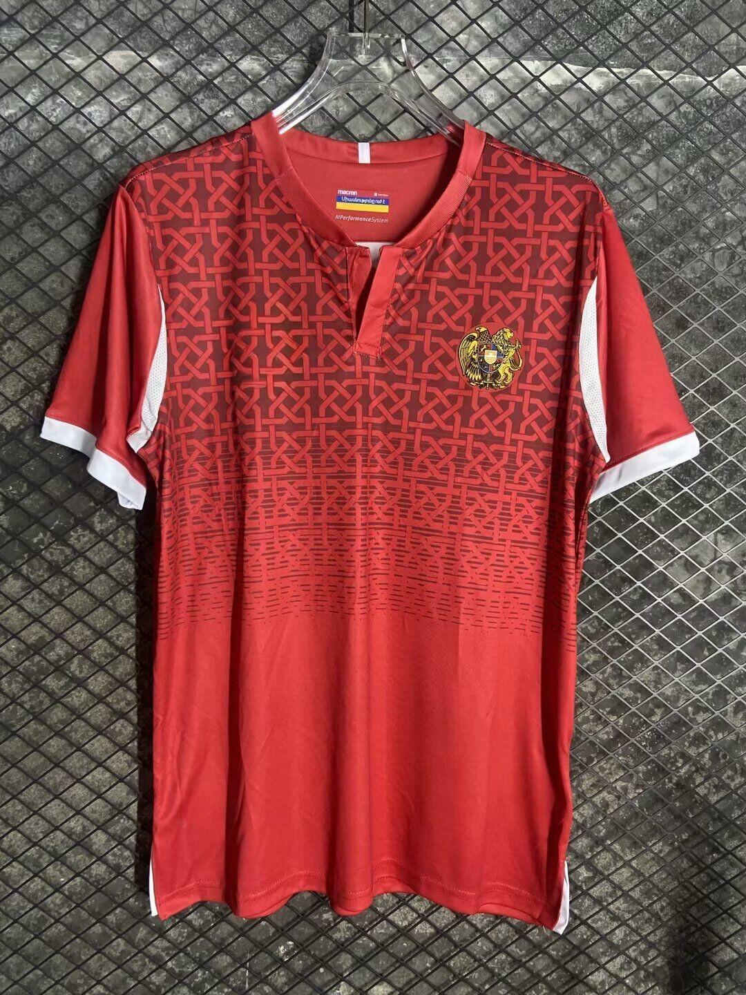 Armenien Rot Fußball Trikot Personalisiert Angepasst Alle Erwachsenengrößen Name Anzahl von SoulJerseys