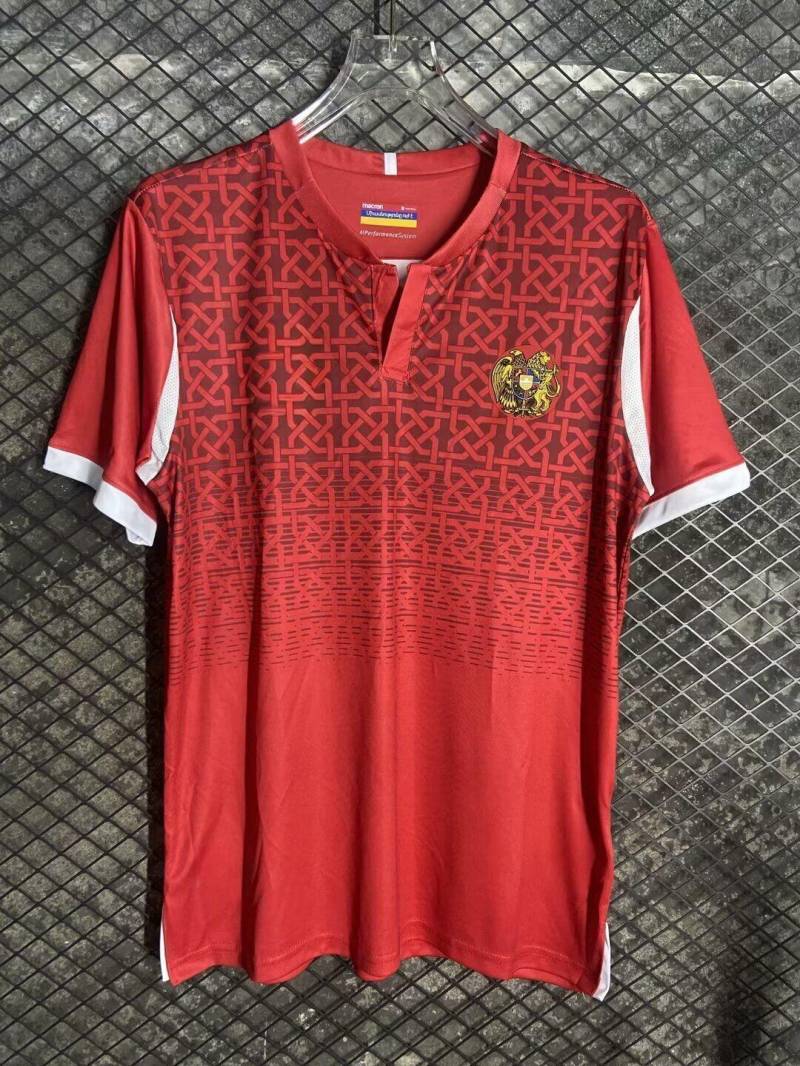 Armenien Rot Fußball Trikot Personalisiert Angepasst Alle Erwachsenengrößen Name Anzahl von SoulJerseys