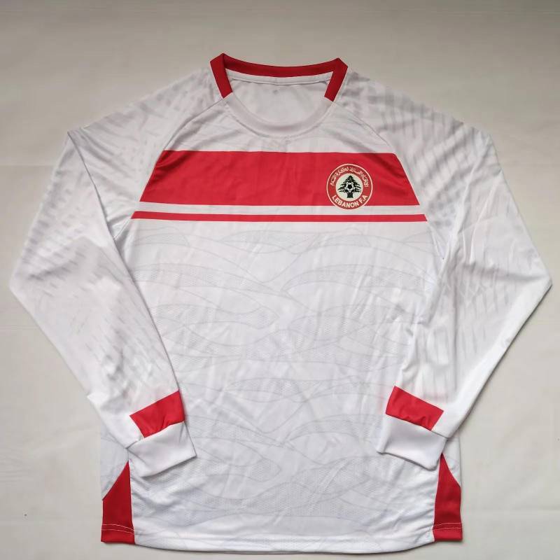 Libanon Fußball Jersey Weiß Personalisierte Besonders Erwachsene Größen Name Nummer von SoulJerseys