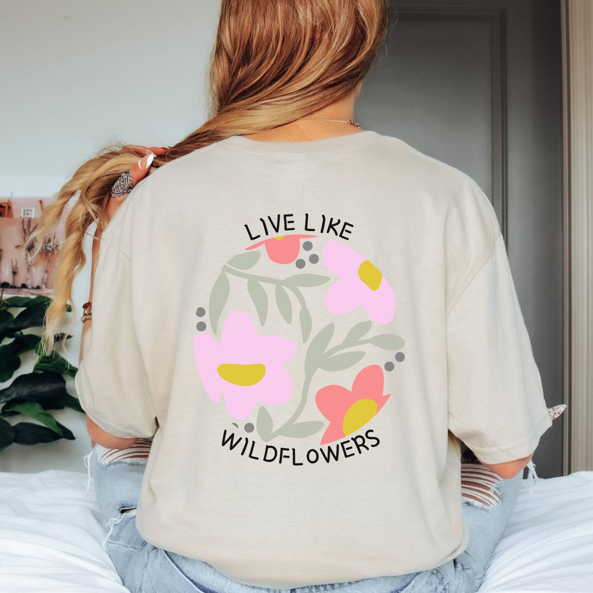 Boho Tshirt, Wildblumen Blumen Tshirt Sommer, Sommer Shirts, Mental Gesundheit Shirt, Blumen, T-Shirts von SoulMatesCreation