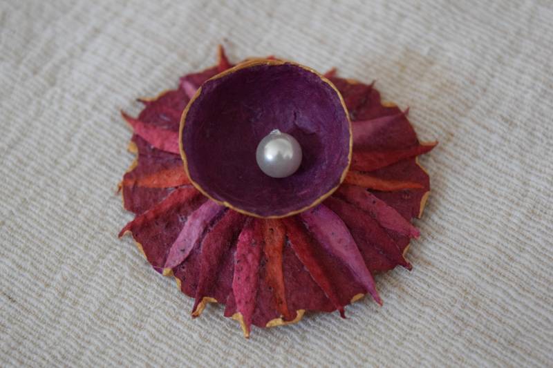 Blütenanhänger Aus Handgeschöpften Papier von SoulOfPaper