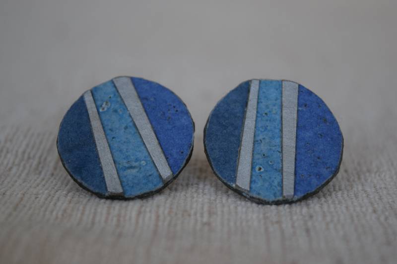 Runde Clipse Aus Handgeschöpften Papier von SoulOfPaper