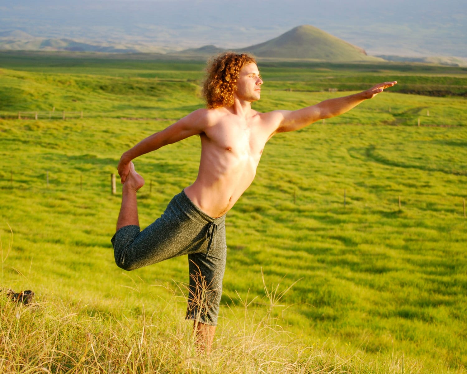 Herren Yoga Kurze Hose - Lange Shorts Bio-Baumwolle Hanf Öko-Umweltfreundlich Bio-Kleidung von SoulRole