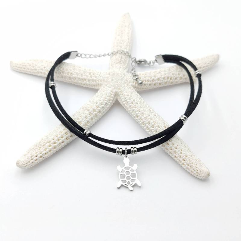 Schildkröte Anklet Strand Boho Wildlederimitat Stacking Layering von SoulSabaiStore