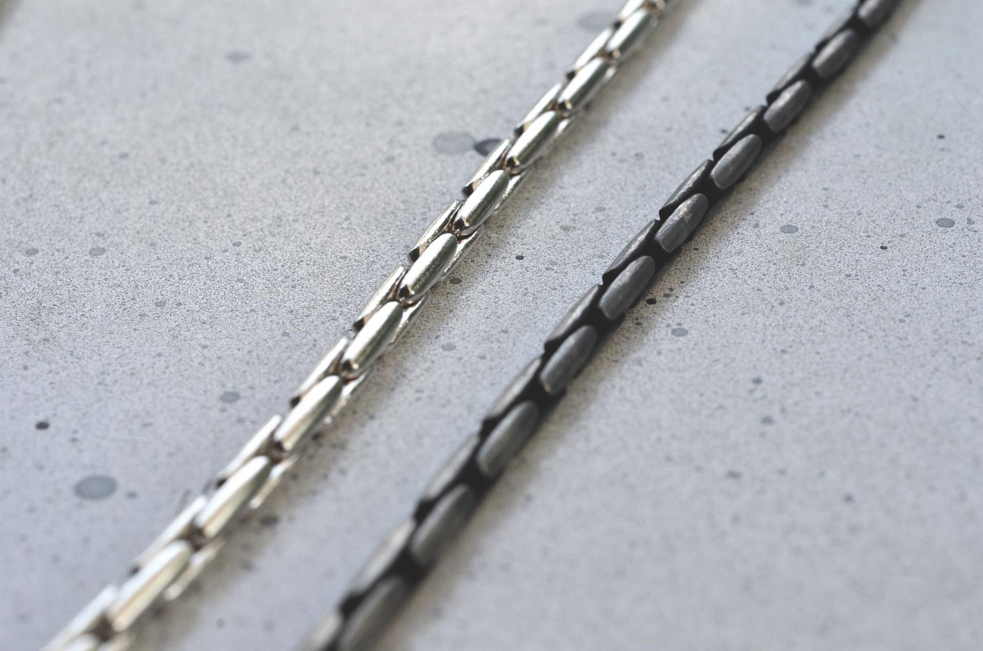 Box-Kette Aus Silber 3.5 Mm, Sterlingsilber Dicke Cardano-Kette, Silber-Cadano-Kette, Rustikale Schwarz Oxidierte Box-Kette, Herren-Box-Kette von SoulSilverJewelry