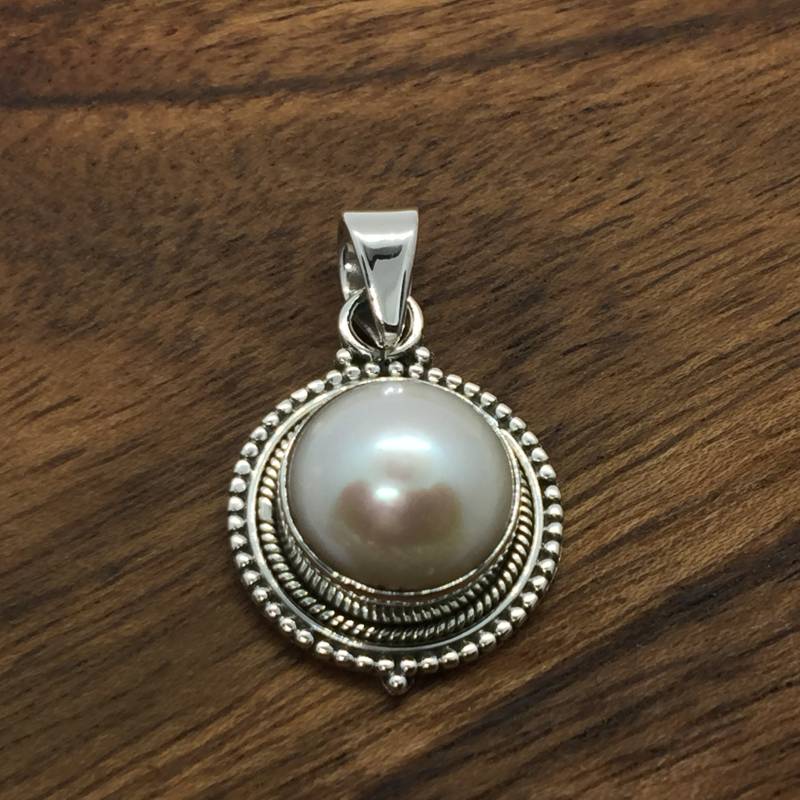 Perlenanhänger - Sterlingsilber Teil Einer Passenden Serie Passender Perlenring Erhältlich Weltweiter Versand Muttertag von SoulSpinStore