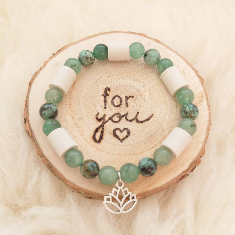 Regenerations-Armband Mit Em Keramik Pipes & Heilsteinen Deiner Wahl | Unterstützung Immunsystem Zeckenabwehr Geschenk Mama Frau Freundi von SoulWishStuff