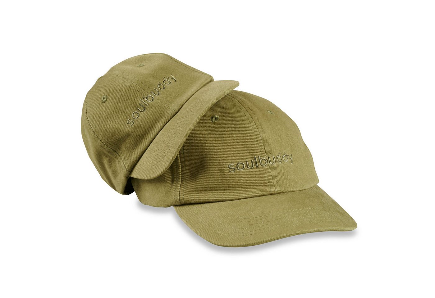 Soulbuddy Baseball Cap 2er-Set Partnerlook-Set, Basecap 2er-Set, Geschenk Papa (Set = 1x Eltern Cap + 1x Kinder Cap, Identisches Partnerlook-Set) von Soulbuddy